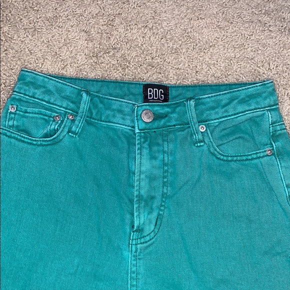 Green BDG Urban Outfitters bell bottom jeans - Picture 4 of 5